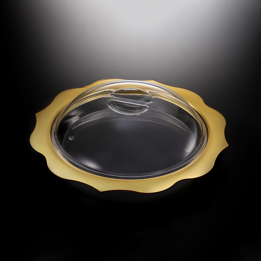 Vague Round Acrylic Dessert Serving Set - Al Makaan Store