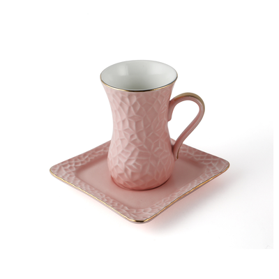 Decopor 12 Piece Tea Cup & Saucer Set 100 ml - Al Makaan Store