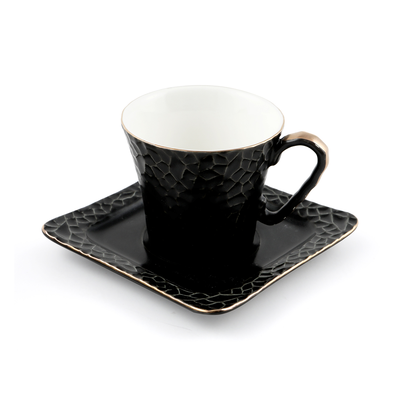 Decopor 12 Piece Coffee Cup & Saucer Set 70 ml - Al Makaan Store