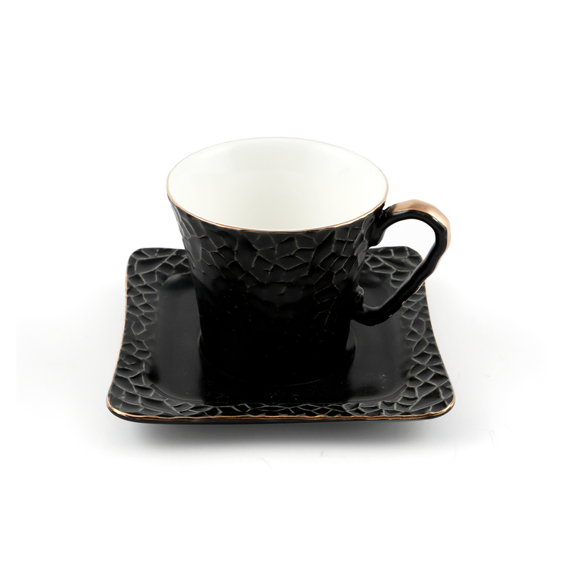 Decopor 12 Piece Coffee Cup & Saucer Set 70 ml - Al Makaan Store