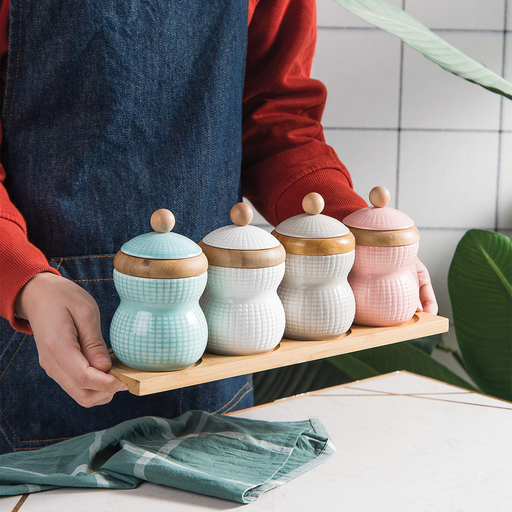 Decopor 5 Piece Belly Spices Jars Set - Al Makaan Store