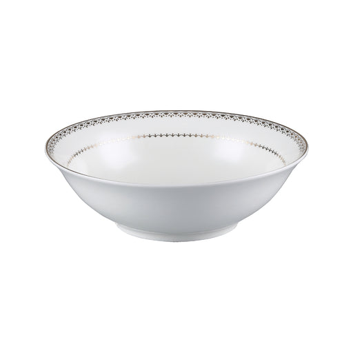 Decopor Bone China Ivory Salad Bowl Golden Design - Al Makaan Store