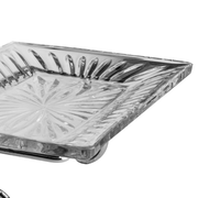 Vague 3 Tier Glass Cake Serving Set - Al Makaan Store