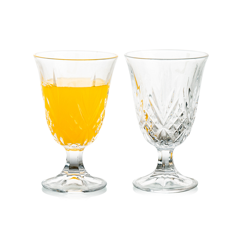 Vague 3 Piece Glass Goblet Set 235 ml - Al Makaan Store