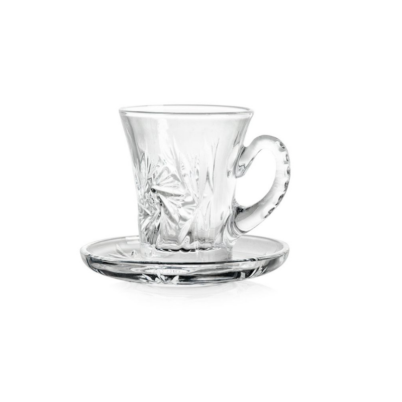 12 Piece Tea Cups & Saucers Set - Al Makaan Store