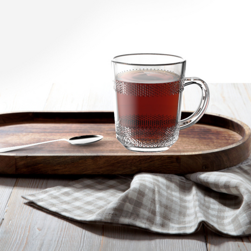 City Glass 3 Piece Bolivia Glass Tea Mug 220 ml Set - Al Makaan Store