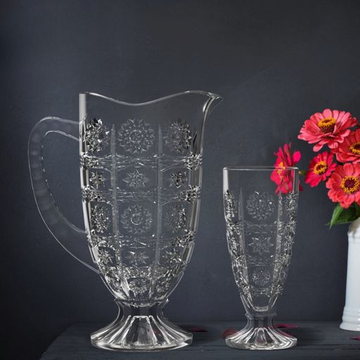 City Glass 7 Piece Bohemia Glass Jug Set - Al Makaan Store