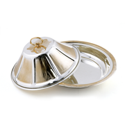 Vague Ouzi Steel Serving Platter - Al Makaan Store