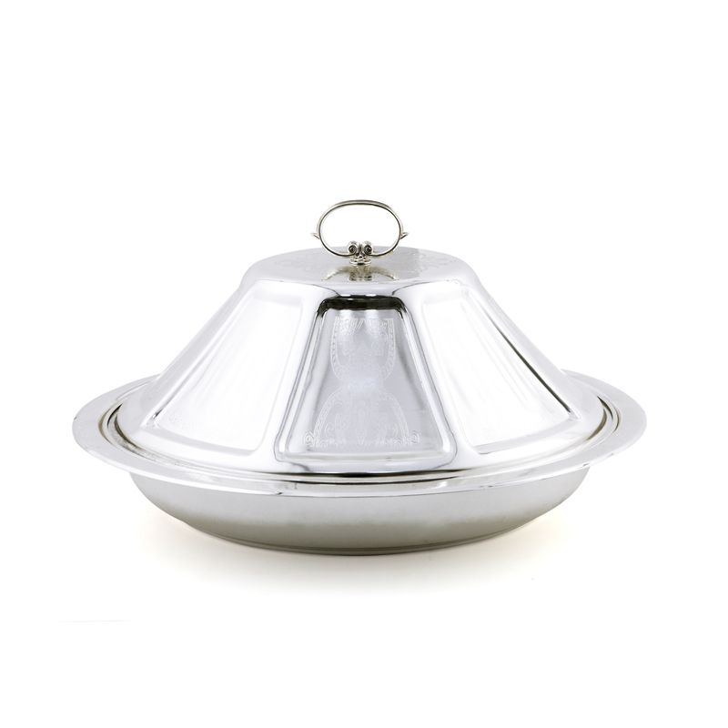 Vague Ouzi Steel Serving Platter - Al Makaan Store