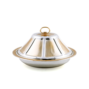 Vague Ouzi Steel Serving Platter - Al Makaan Store