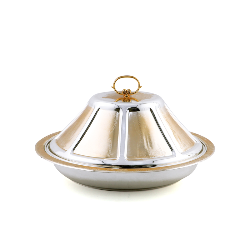 Vague Ouzi Steel Serving Platter - Al Makaan Store