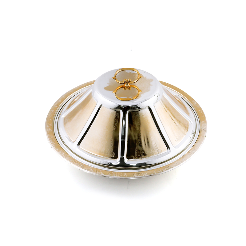 Vague Ouzi Steel Serving Platter - Al Makaan Store