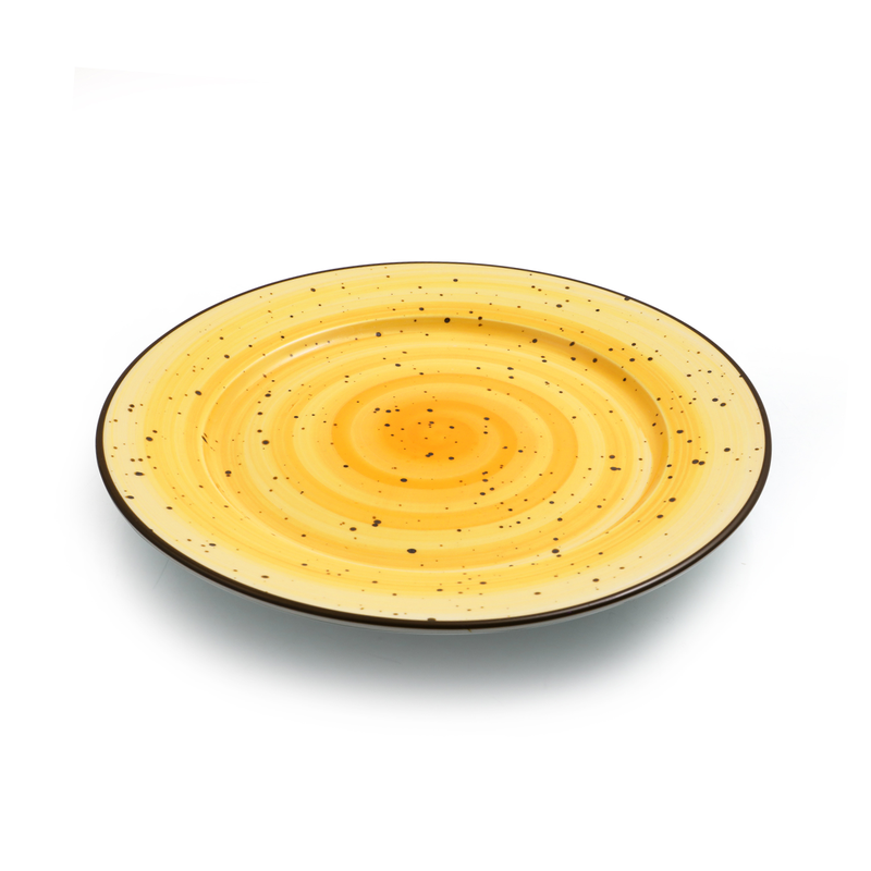 Porceletta Color Glaze Porcelain Flat Plate - Al Makaan Store