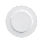 Porceletta Ivory Porcelain Flat Plate - Al Makaan Store