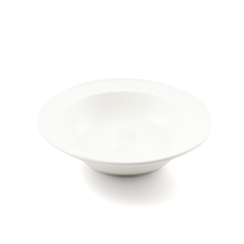 Porceletta Ivory Porcelain Deep Plate - Al Makaan Store