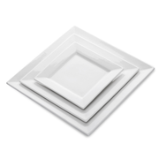 Porceletta Ivory Porcelain Square Plate - Al Makaan Store