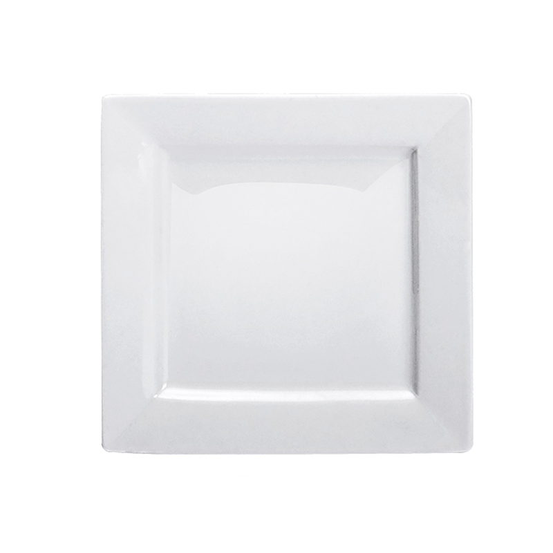 Porceletta Ivory Porcelain Square Plate - Al Makaan Store