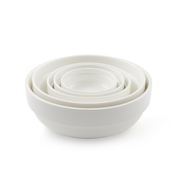 Porceletta Ivory Porcelain Round Stackable Bowl - Al Makaan Store