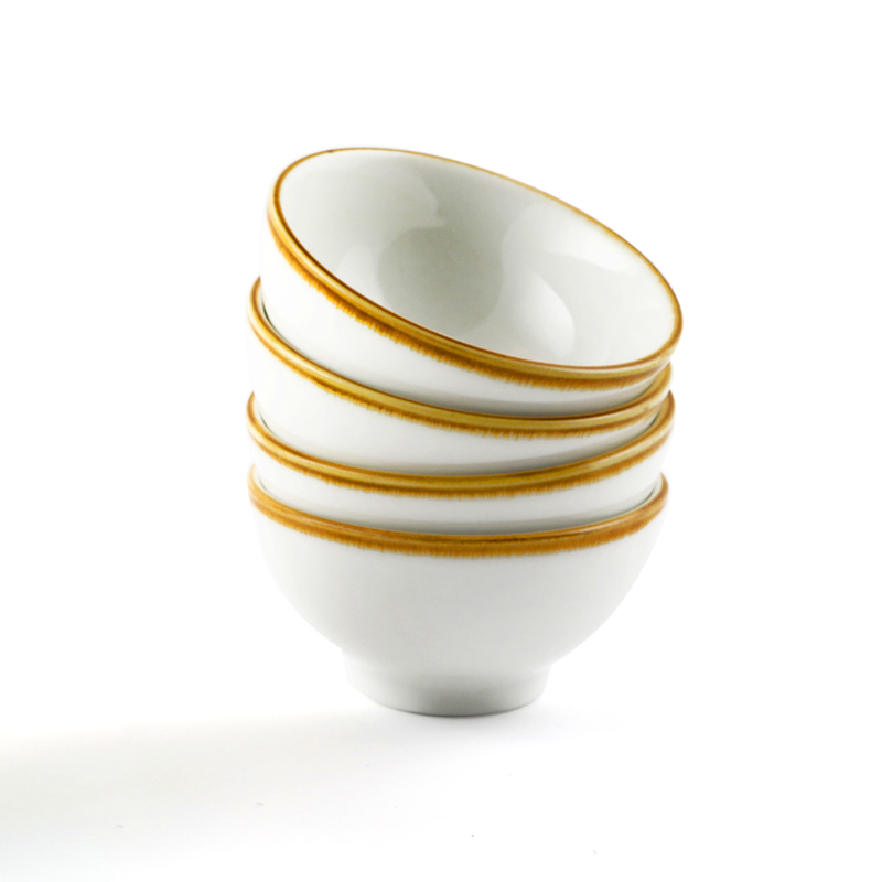 Porceletta Mocha Porcelain Small Footed Bowl - Al Makaan Store