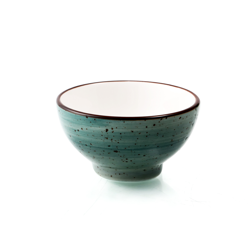 Porceletta Color Glaze Porcelain Small Footed Bowl - Al Makaan Store