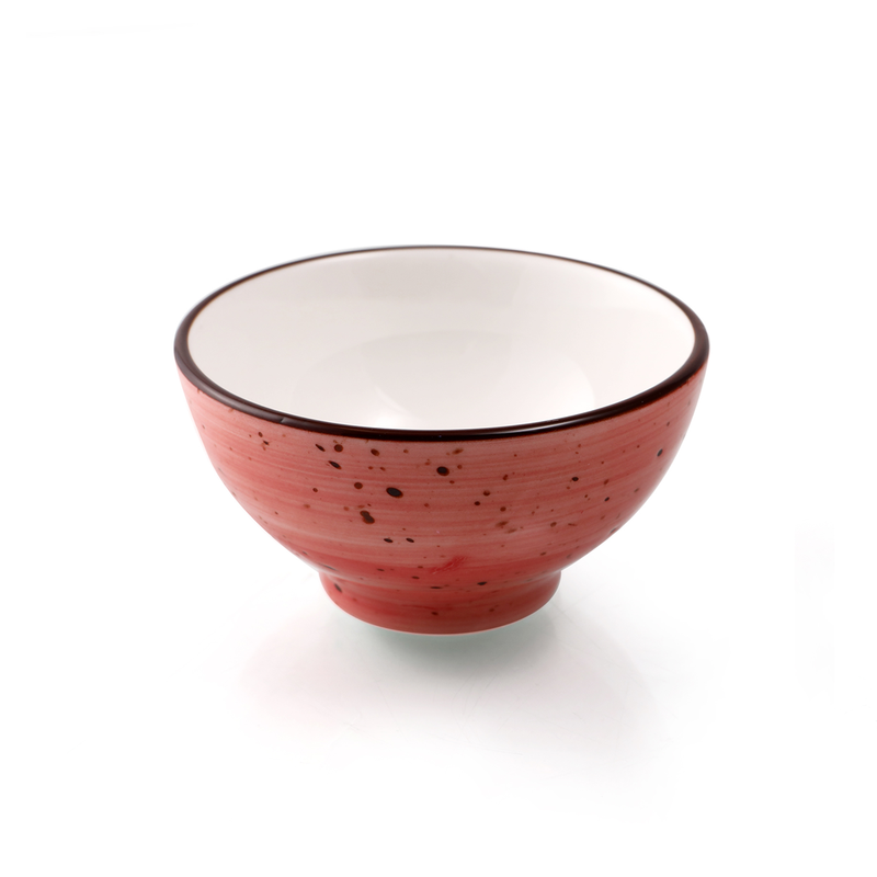 Porceletta Color Glaze Porcelain Small Footed Bowl - Al Makaan Store