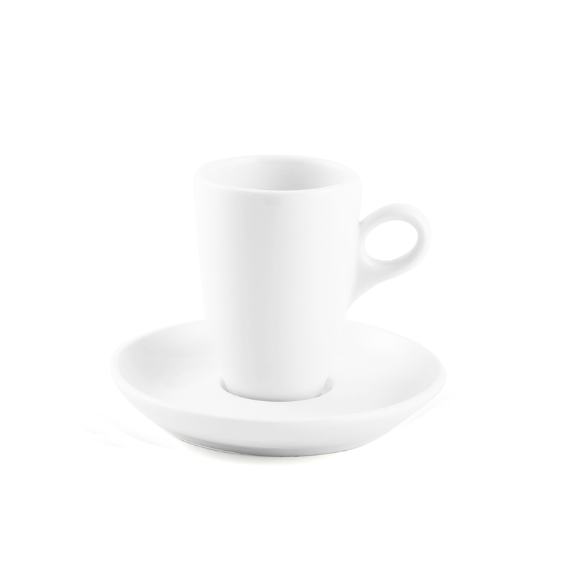 Porceletta Ivory Porcelain Stylish Coffee & Tea Cup & Saucer - Al Makaan Store