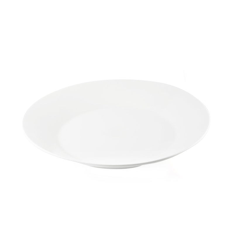 Porceletta Ivory Porcelain Ouzi Round Plate - Al Makaan Store