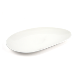 Porceletta Ivory Porcelain Medium Oval platter - Al Makaan Store
