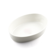 Porceletta Ivory Porcelain Oval Deep Plate - Al Makaan Store