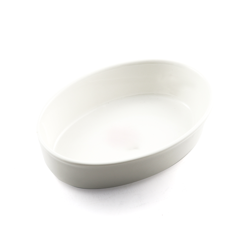 Porceletta Ivory Porcelain Oval Deep Plate - Al Makaan Store