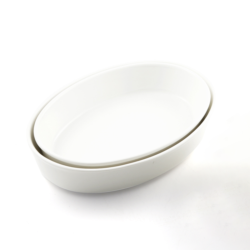Porceletta Ivory Porcelain Oval Deep Plate - Al Makaan Store
