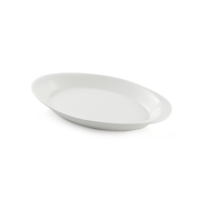 Porceletta Ivory Porcelain Rim Oval Platter - Al Makaan Store