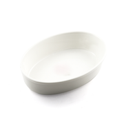 Porceletta Ivory Porcelain Oval Deep Plate - Al Makaan Store