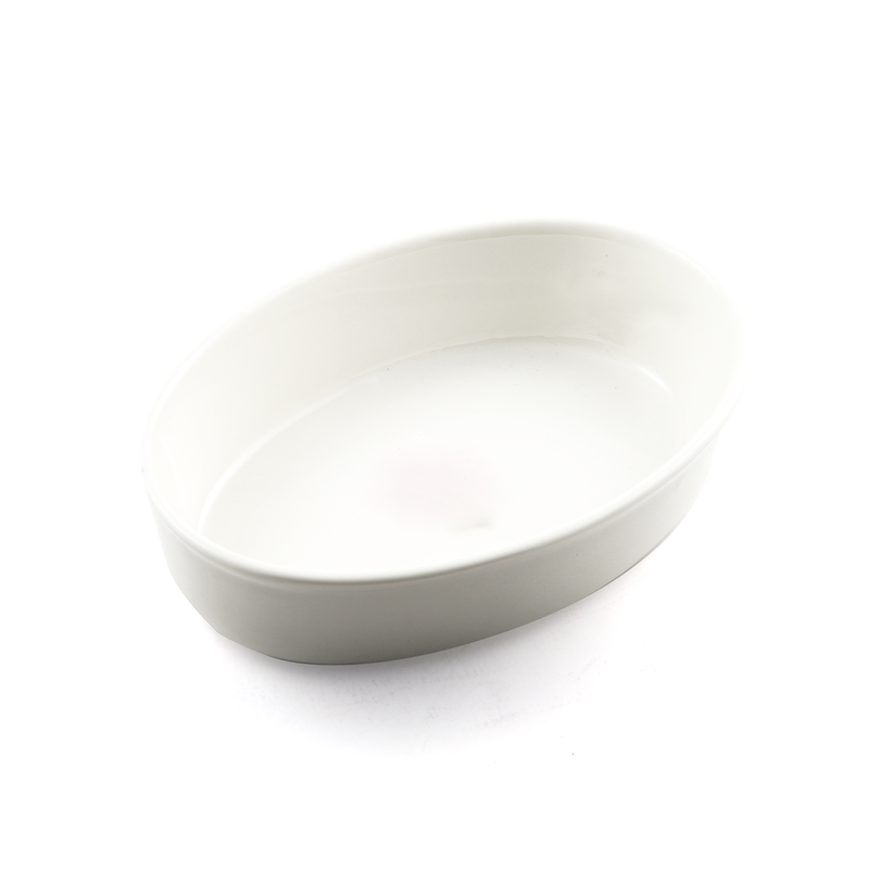 Porceletta Ivory Porcelain Oval Deep Plate - Al Makaan Store