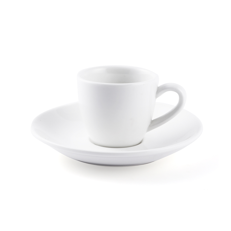 Porceletta Ivory Porcelain Espresso Cup & Saucer - Al Makaan Store