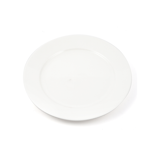 B2B Ivory Flat Porcelain Plate - Al Makaan Store
