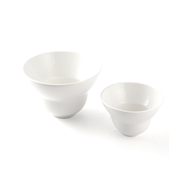 Porceletta Ivory Porcelain Blown Bowl - Al Makaan Store