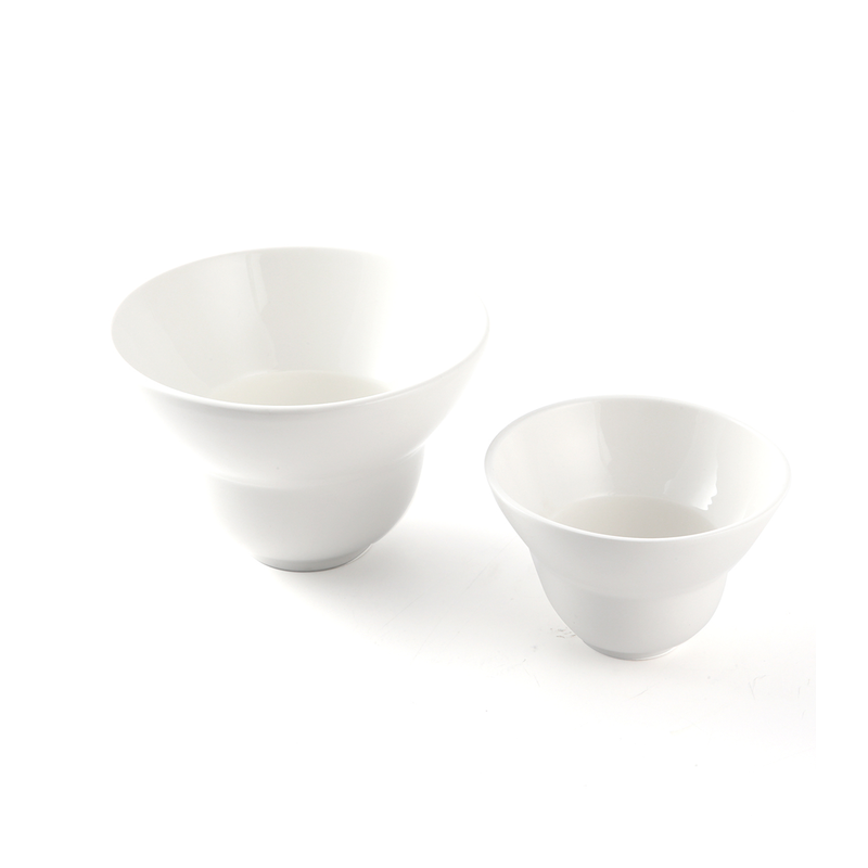 Porceletta Ivory Porcelain Blown Bowl - Al Makaan Store