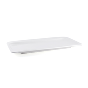 Porceletta Ivory Porcelain Rectangular Two Edge Rim Plate - Al Makaan Store