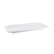 Porceletta Ivory Porcelain Rectangular Two Edge Rim Plate - Al Makaan Store