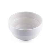 Porceletta Ivory Porcelain Round Stackable Soup Bowl - Al Makaan Store