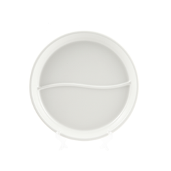 Porceletta Ivory Porcelain Round Divider Plate 9" - Al Makaan Store