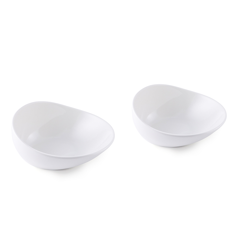 Porceletta Ivory Porcelain Round Slide Bowl 17 cm - Al Makaan Store