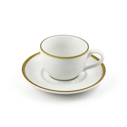 Porceletta Mocha Porcelain Coffee Cup & Saucer - Al Makaan Store
