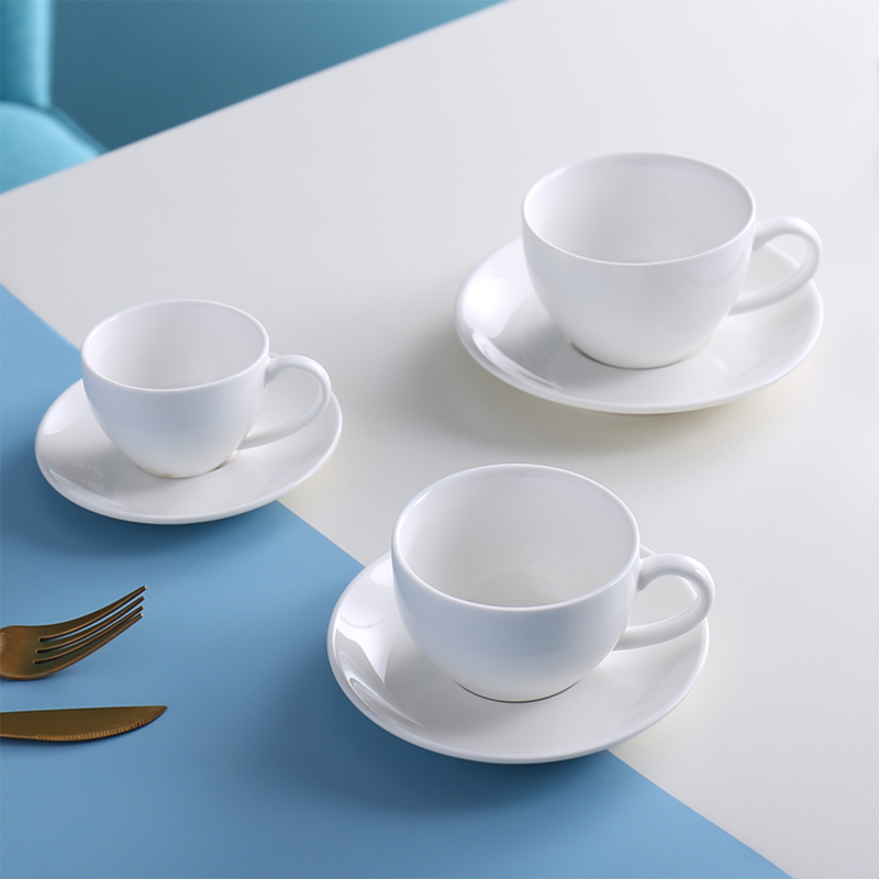Porceletta Ivory Porcelain Cup & Saucer - Al Makaan Store