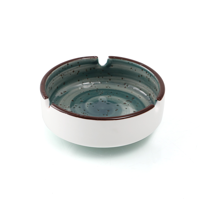 Porceletta Color Glaze Porcelain Round Ashtray - Al Makaan Store