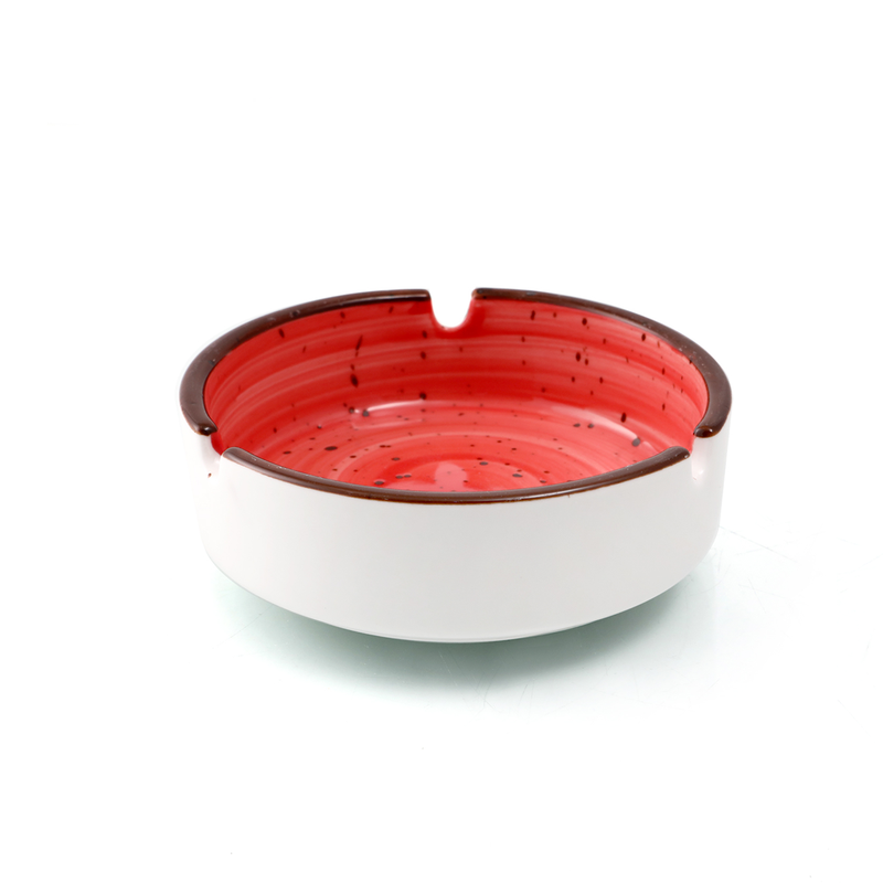 Porceletta Color Glaze Porcelain Round Ashtray - Al Makaan Store