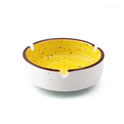 Porceletta Color Glaze Porcelain Round Ashtray - Al Makaan Store