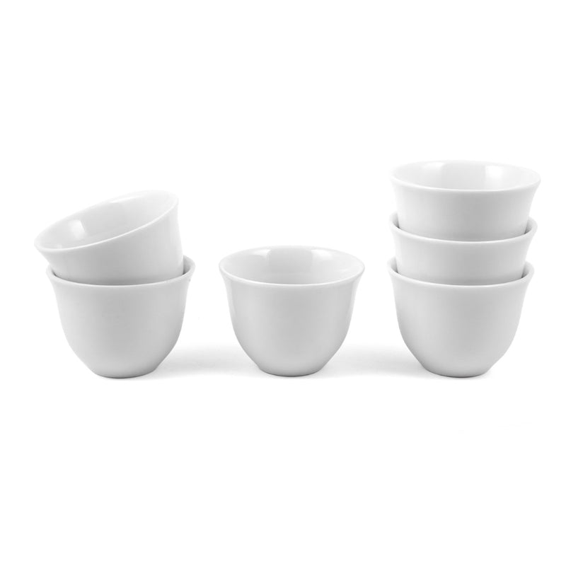 Porceletta 6 Piece Ivory Cawa Cup Set 80 ml - Al Makaan Store