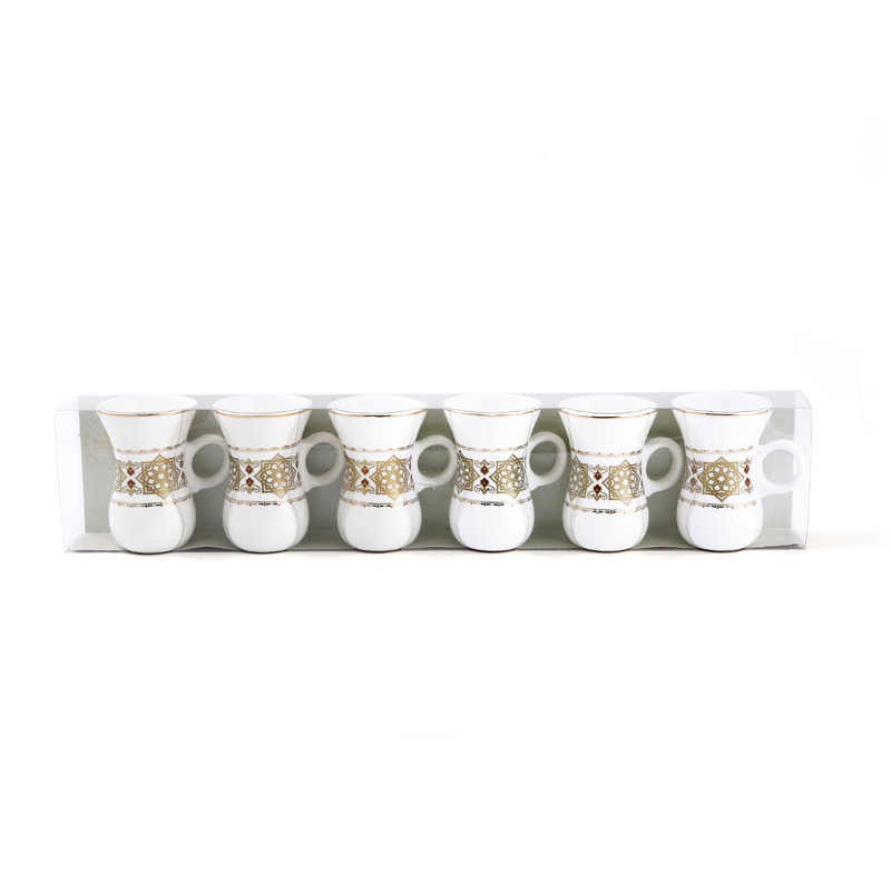 Porceletta Ivory Belly Tea Cup Set D02 - Al Makaan Store